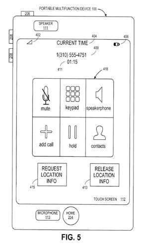 Nueva patente de Apple podría compartir nuestra localización geográfica durante una llamada por medio del iPhone 3