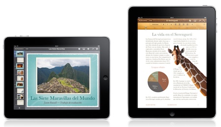 iWork para iPad altera los documentos creados en la versión de Mac OS X 3