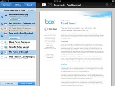 Box.net se actualiza para dar soporte a iOS 4 y al acceso fuera de línea 3