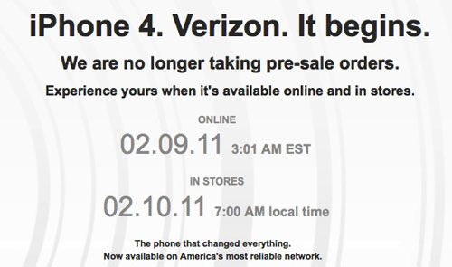 Las reservas del iPhone 4 CDMA de Verizon se agotan en tiempo récord 3