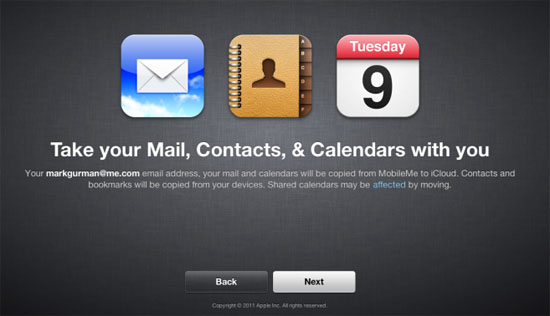 Comienza la migración de MobileMe a iCloud 10