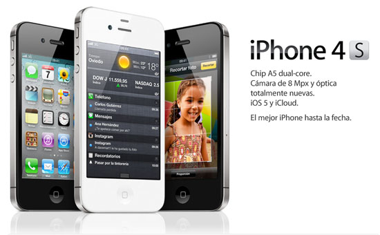 Apple vende 4 millones de unidades del iPhone 4S durante el primer fin desemana 3