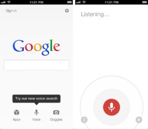 Google Voice Search iOS