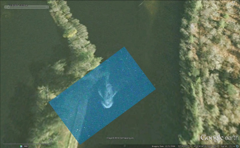 Apple Maps monstruo del Lago Ness 2