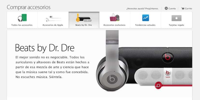 Beats ya tiene su propia sección en la Apple Store 2