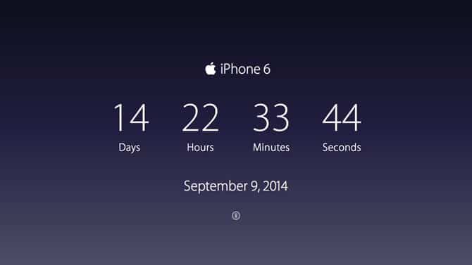AppleTimer: ¿cuánto falta para el iPhone 6 y el iWatch? 2