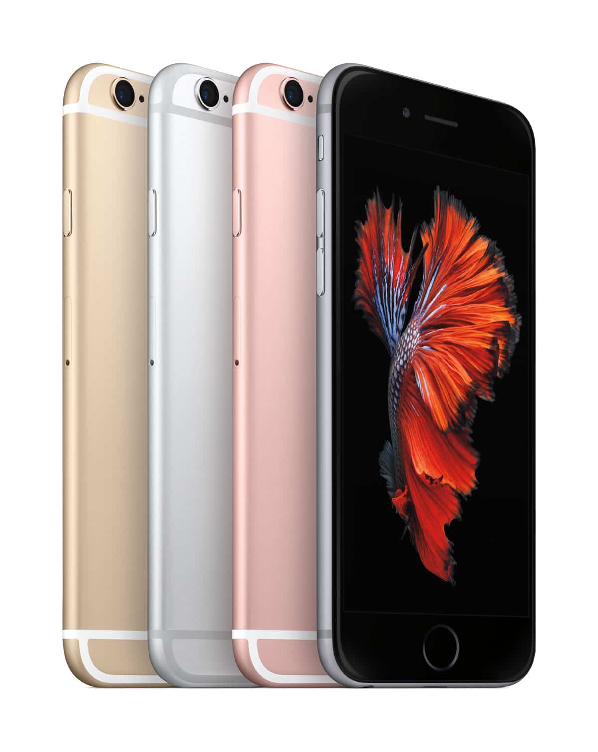 Colores oro, plata, gris espacial y nuevo rosa del iphone 6s