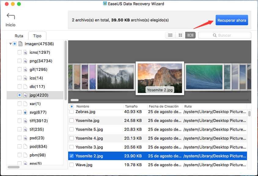 Recupera tus archivos eliminados de tu Mac con EaseUS Data Recovery Wizard for Mac Free 10