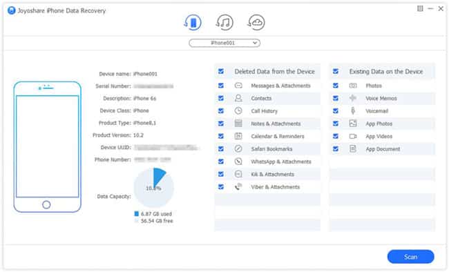 Joyoshare iPhone Data Recovery, la herramienta que te ayudará a recuperar datos perdidos del iPhone 11