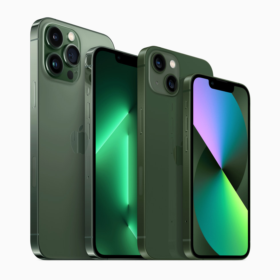 Dos nuevos acabados en verde para la gama del iPhone 13 5