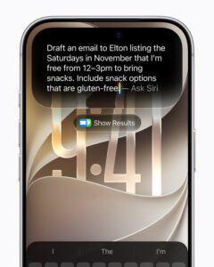 Siri AI busca información personal en mensajes, correos y fotos
