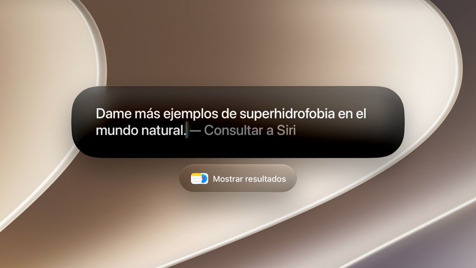 Siri AI integrada en Spotlight en el Mac