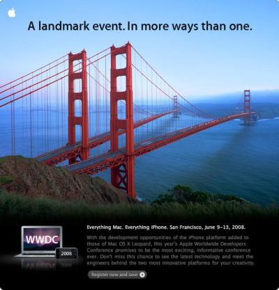Apple anuncia la WWDC 2008 (del 9 al 13 de Junio) 3