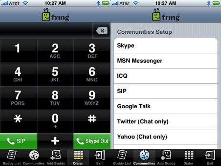 Fring: Aplicación VoIP para el iPhone y iPod Touch 3