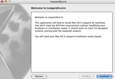 LeopardAssist: Instalar Leopard en Macs que no lo soportan 3
