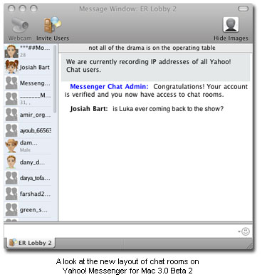 Beta 2 de Yahoo Messenger para Mac 3