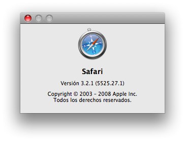 Safari 3.2.1